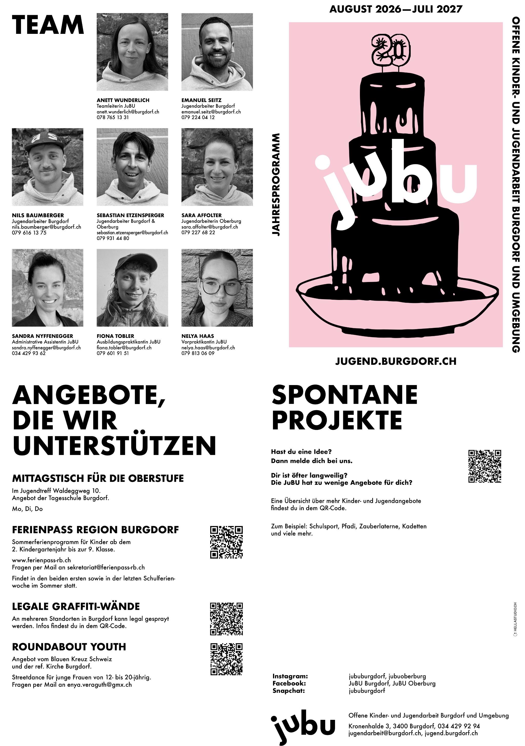Jahresprogramm 21/22 Vorderseite