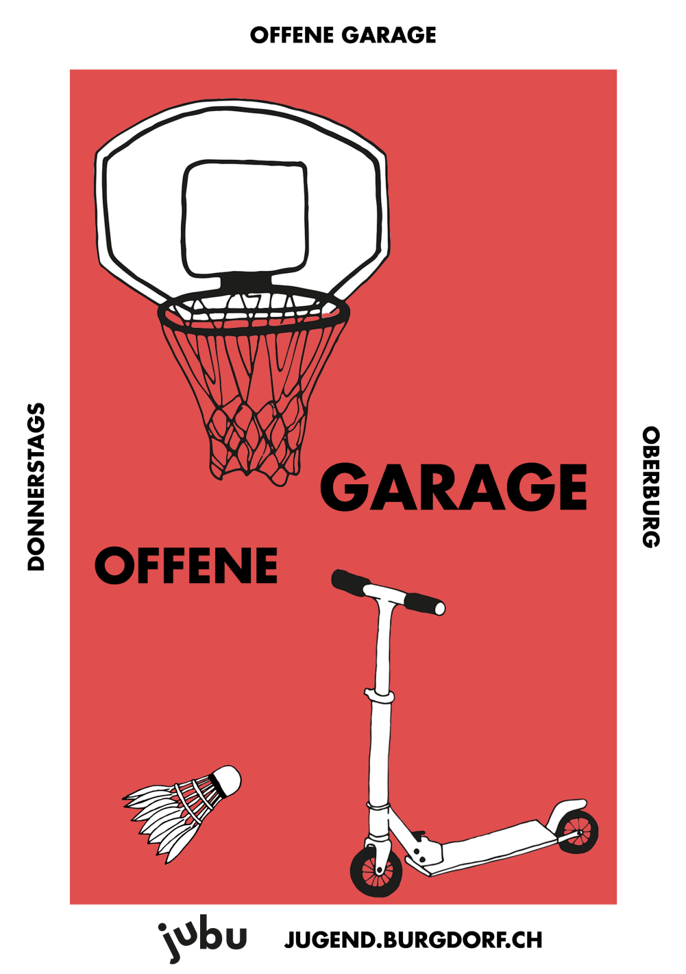 Offene Garage